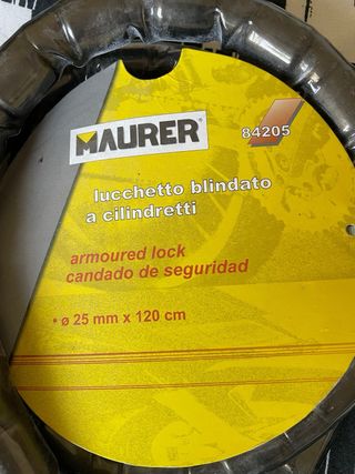 Lucchetto blindato Maurer 25mm x 120cm