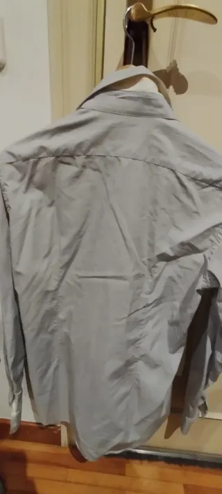 Camisa Zara Man Gris y Blanca