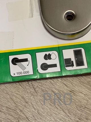 Juego de Manillas de Acero para Puertas Amig