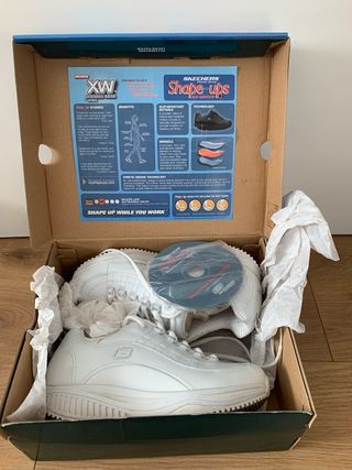 Zapatillas Skechers Shape-ups Blancas Mujer