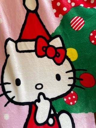 Coperta pile Hello Kitty Natale