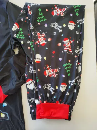 Pijama Navideño Papá Noel Luces Talla M