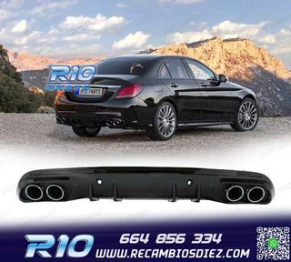 DIFUSOR MERCEDES CLASE C W205 SEDAN 14-20 AMG PDC + COLAS ES
