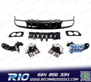 DIFUSOR MERCEDES CLASE C W205 SEDAN 14-20 AMG PDC + COLAS ES