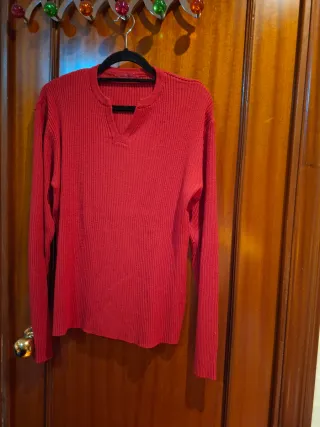 Jersey de punto rojo