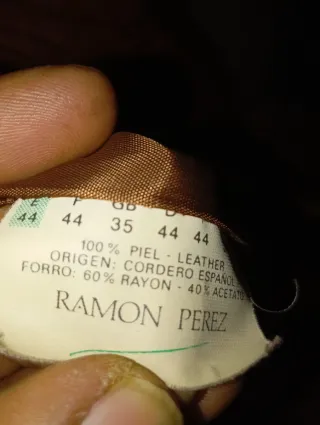 Chaqueta de cuero Ramón Pérez