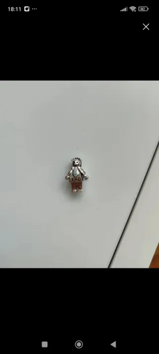 Charm plata papá