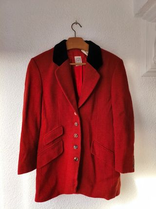 Blazer Vintage Pauw Amsterdam Rojo Negro