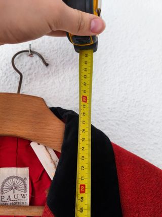 Blazer Vintage Pauw Amsterdam Rojo Negro