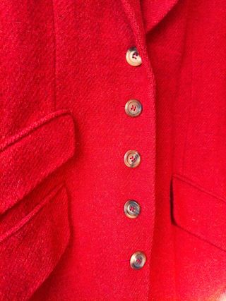 Blazer Vintage Pauw Amsterdam Rojo Negro