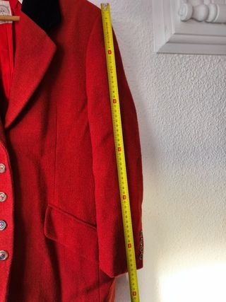 Blazer Vintage Pauw Amsterdam Rojo Negro