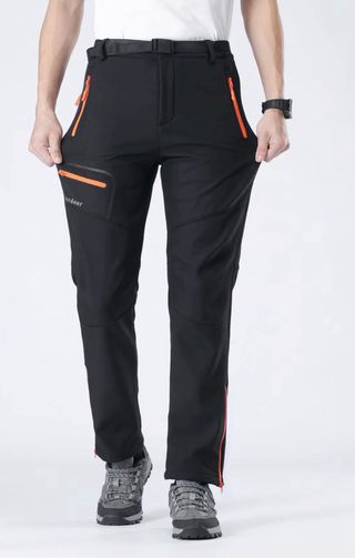 Pantalón de trabajo negro y naranja