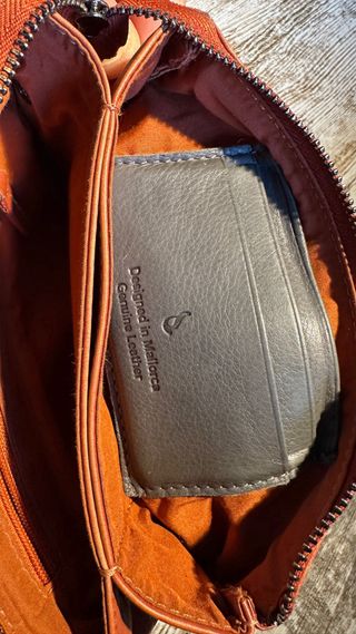 Cartera monedero piel Abbacino marrón