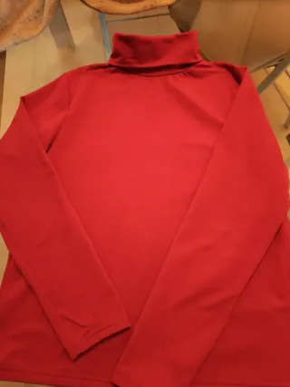 Jersey cálido cuello alto mujer