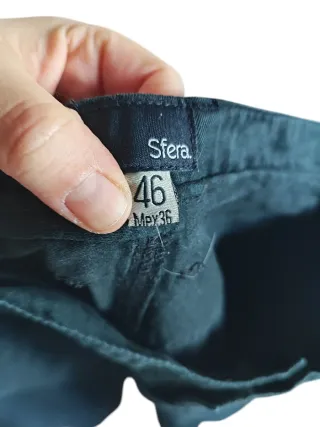 Pantalón chino negro hombre