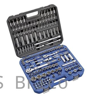 Juego Llaves de Vaso de 1/2", 1/4" Y 3/8" - 155 Piezas Alyco 192386