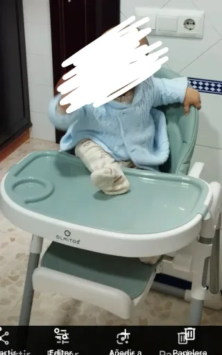 Trona bebé Olmitos verde menta