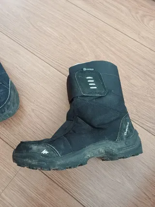 Botas de nieve infantiles negras