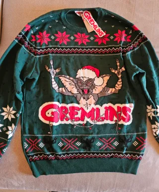 Maglione Gremlins Natale Taglia L Nuovo
