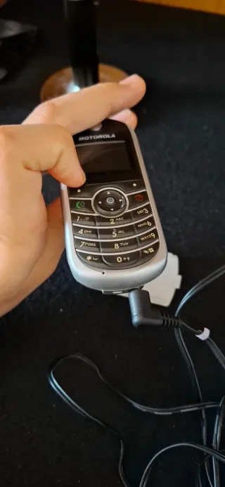 Telefono Motorola grigio/argento