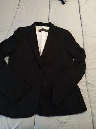 Americana Zara Negra Mujer