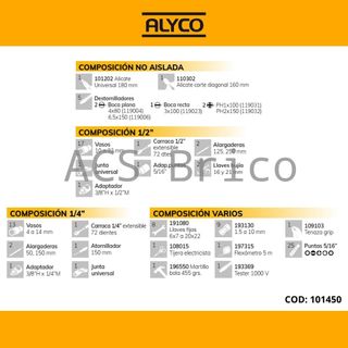 Maletín Herramientas 98 Piezas Alyco 101450