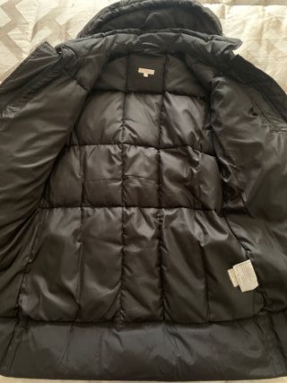 Piumino donna nero Pois