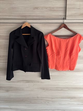 Blazer y top de mujer talla M