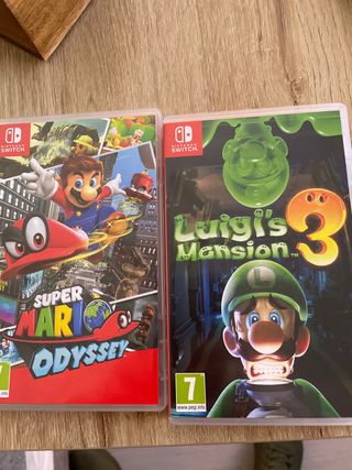 Super Mario Odyssey e Luigi's Mansion 3 Nintendo