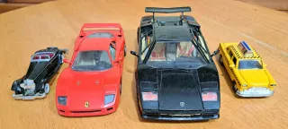 Lote 4 coches metal a escala