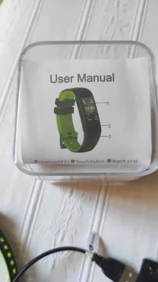 Pulsera Actividad Leotec Negra y Verde