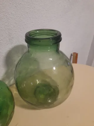 Botella Damajuana cristal verde