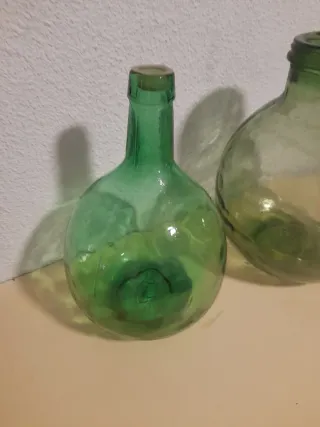 Botella Damajuana cristal verde