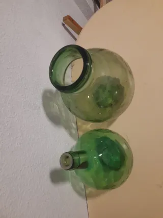 Botella Damajuana cristal verde