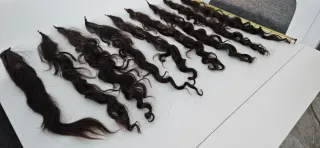 Lotes de Mallas de Pelo Natural Castaño