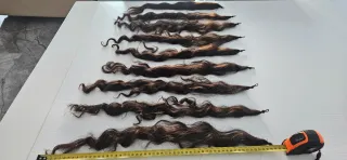 Lotes de Mallas de Pelo Natural Castaño
