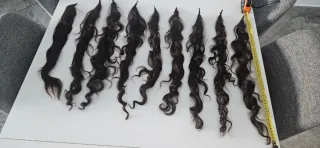 Lotes de Mallas de Pelo Natural Castaño