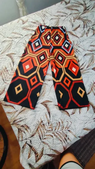 Pantalón Palazzo Estampado Geométrico
