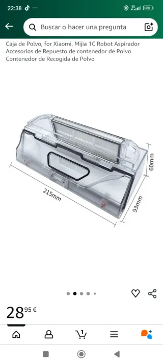 Caja de Polvo Xiaomi Mijia 1C