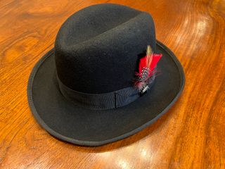Sombrero Scala Homburg Negro Talla M