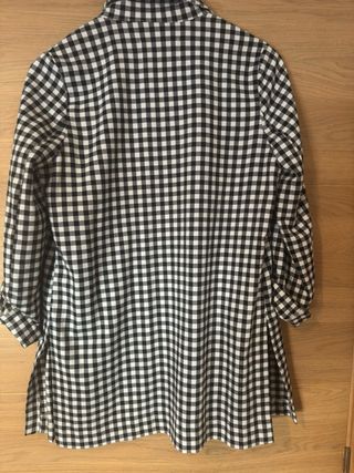 Blazer Stradivarius cuadros blanco y negro