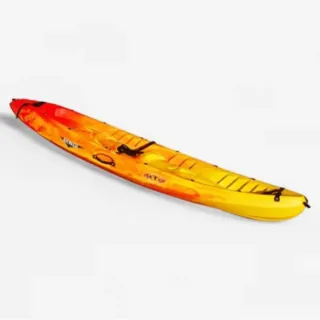 Kayak Canoa Rígida Amarilla/Roja 3 plazas