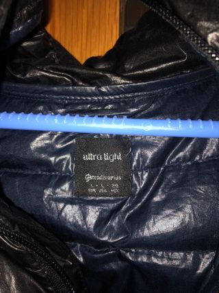 Plumas ligero negro talla L