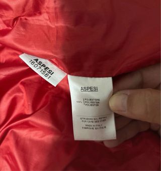Chaqueta Aspesi térmica roja Talla M como nueva