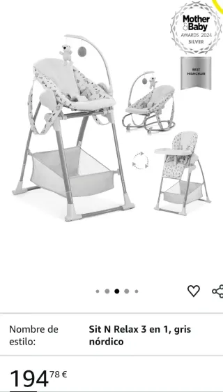 Trona infantil + hamaca bebé