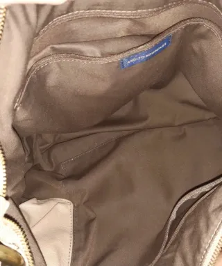 Bolso piel Adolfo Domínguez Beige