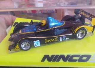 Coche Slot Ninco Acura LMP2 lightning Negro/Azul
