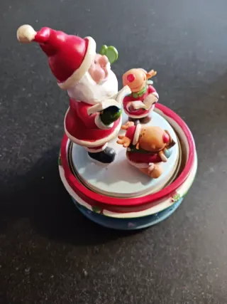 Carillon Natalizio Babbo Natale Renne