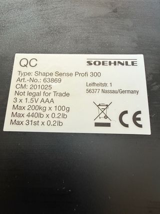 Báscula peso Soehnle Profi 300