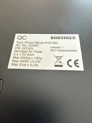 Báscula peso Soehnle Profi 300